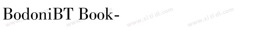 BodoniBT Book字体转换